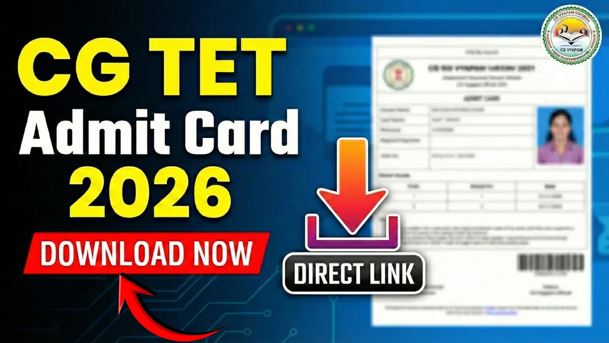 CG TET Admit Card 2026