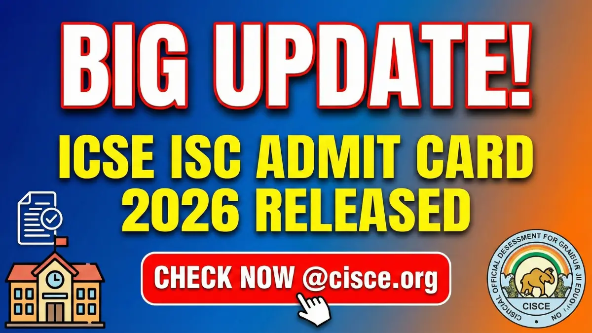 ICSE ISC Admit Card 2026